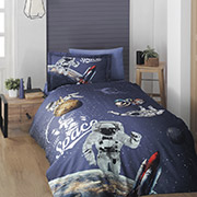 Подростковое постельное белье Space сатин 3D First choice