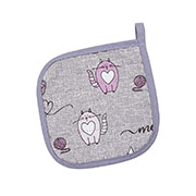 Прихватка кухонна Кіт на кухні 175299 Home Line сіро-бузкова