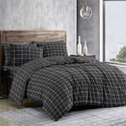 Комплект постельного белья Tartan Dark Grey бязь-голд SoundSleep