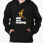 Худі чоловічий Professor Farnsworth Futurama MobiPrint 9225-1997 чорний