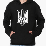 Худі чоловічий Тризуб Trident MobiPrint 9225-3735 чорний