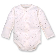 Боді для дівчинки 1402253точ футер Татошка молочний з принтом