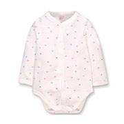 Боді для дівчинки 1406251тчк інтерлок Татошка білий з принтом