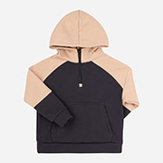 Худі для хлопчика ДЖ355 трикотаж Бембі XG0-графіт-беж