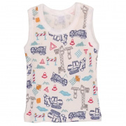 Майка для хлопчика Татошка 2505228крн біла з набиванням