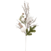 Ветка декоративная 83 см с белым шаром Yes! Fun 974758