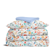 Дитяча постільна білизна в ліжечко AQUARELLE FLOWERS CS1 Cosas помаранчевий