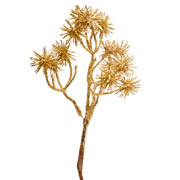 Ветка декоративная 21 см Колючка Yes! Fun 973979 золото глиттер