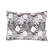 Подушка декоративна Квіти графіт-фрез Грета сірий Home Line