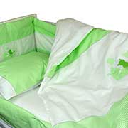 Спальний комплект для дитячого ліжечка Руно 977 Кошенята салатовий