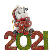 Фігурка декоративна 8,5х8,5см Корівка 2021 Lefard 192-086