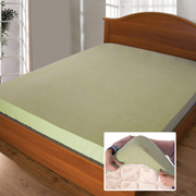 Простирадло на гумці махрова диз.01 евкаліптова