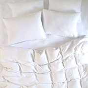 Вафельна постільна білизна Waffle Barine white біла