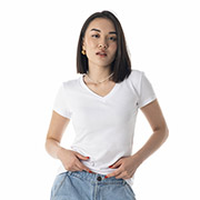 Футболка жіноча з V-вирізом 24120 German Volf білий