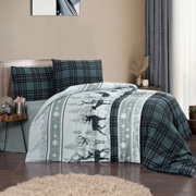 Постільна білизна Happiness Green фланель First choice