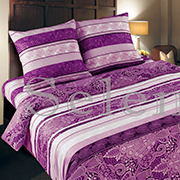 Комплект постільної білизни Selena Східний візерунок фіолетовий 100031