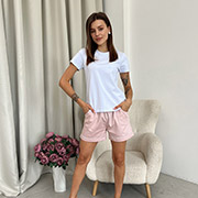 Жіноча піжама Pearl SP100/3+f01ws футболка та шорти Cosy