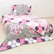 Постільна білизна 40-1003 Fuchsia Grey бязь-gold Nostra