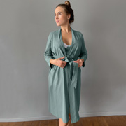 Халат для вагітних і годуючих мам Rosemary Мамин Дім 25310 Зелений