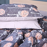 Наволочка 17-0706 Silver Petals бязь MirSon