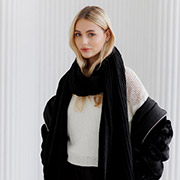 Шарф в'язаний Winter Mood Art Knit чорний