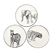 Набір із 3 обідніх тарілок Masai Maison