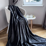 Плед-покривало велсофт Manner Graphite ТМ Emily 300г