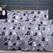 Постільна білизна 17-0671 With Love Cats ranforce-elite MirSon