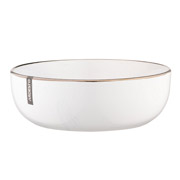 Тарілка супова 19 см Marmo Ardesto AR2919MRBW біла