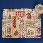 Серветка гобеленова Новорічна з люрексом Villa Grazia Premium День до Різдва 35х45 см Siti1LSetMesa-35x45EA