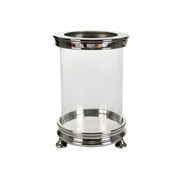 Підсвічник алюмінієвий зі скляною колбою 26 см Home Trends 875-006