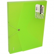 Папка на гумках об'ємна, Axent A4, прозора зелена 1502-26-A