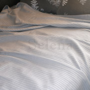 Плед-простирадло бавовняне Косичка Grey Selena 509101