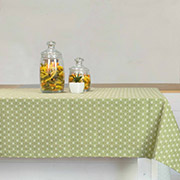 Скатертина Ромашка панама Вілюта оливкова