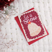 Листівка у конверті А6 Let it snow