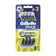 Одноразові станки для гоління Gillette Blue3 Comfort (6+2 шт)