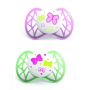 Пустышка симметричная Nuvita Air 0м NV7061Girl