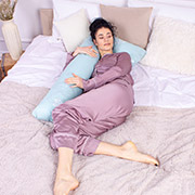 Подушка для вагітних та відпочинку Г-подібна 8440 Color Line 17-0169 Deniz Mint MirSon