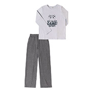 Піжама для хлопчика КП305 лонгслів і штани Бембі XM0-сірий