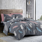 Комплект постельного белья Feathers Dark Grey бязь-голд SoundSleep