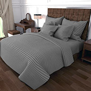 Комплект постільної білизни Selena Stripe Сірий 100720