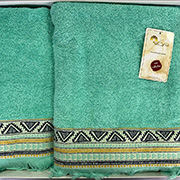 Набір махрових рушників жаккард Firuze Arya м'ята