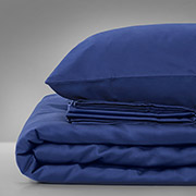 Простирадло MirSon сатин 4052 Ocean темно-синій