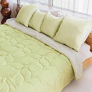 Покривало декоративне двостороннє Tahiti лайм-беж Sonex