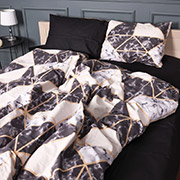 Постільна білизна 17-0693 Marbe Black Blocks бязь MirSon