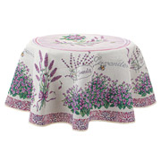 Скатертина гобеленова кругла Violet Lefard світло-сіра