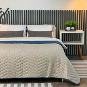 Покривало стьобане двостороннє мікрофібра Double Face Zigzag Infinity-Rainy Day ArCloud