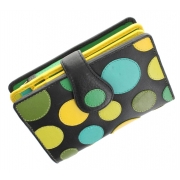 Жіночий шкіряний гаманець Visconti P-1 Saturn lily pad