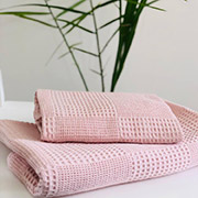 Рушник вафельний банний P-Cb021 Cosy пудра