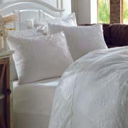 Постільна білизна з сатину з мереживом Duru Dantela Vita